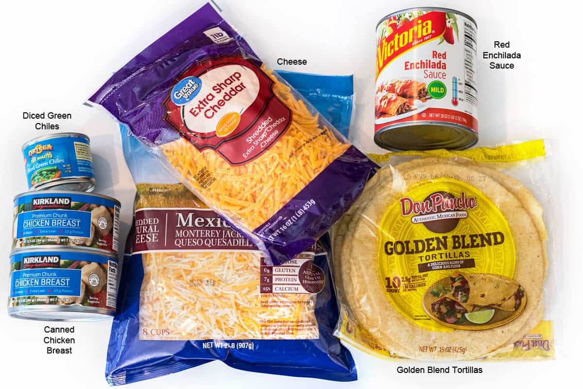 Canned chicken enchiladas ingredients