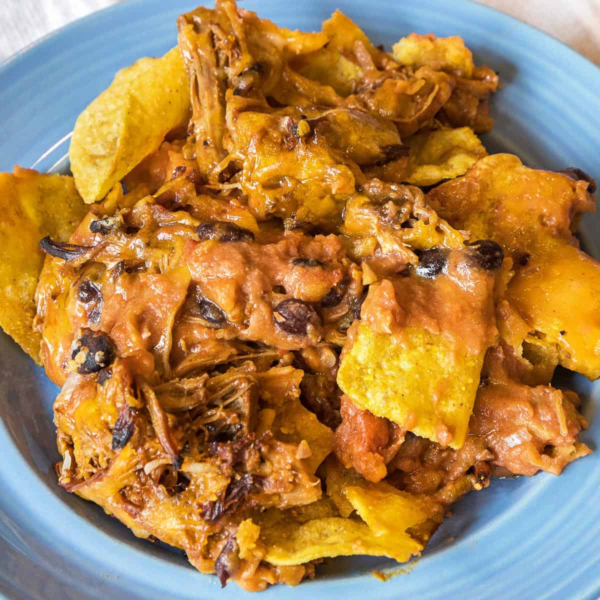 Pulled Pork Nachos with Leftover Pork
