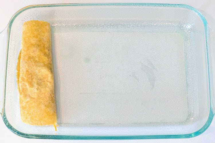 Fold In Sides and Lay in Dish